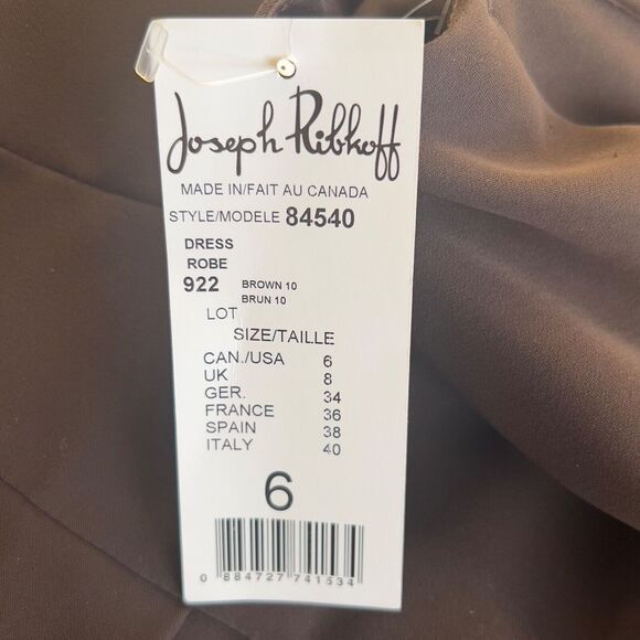 Joseph Ribkoff Brown Midi Dress - Picture 7 of 7